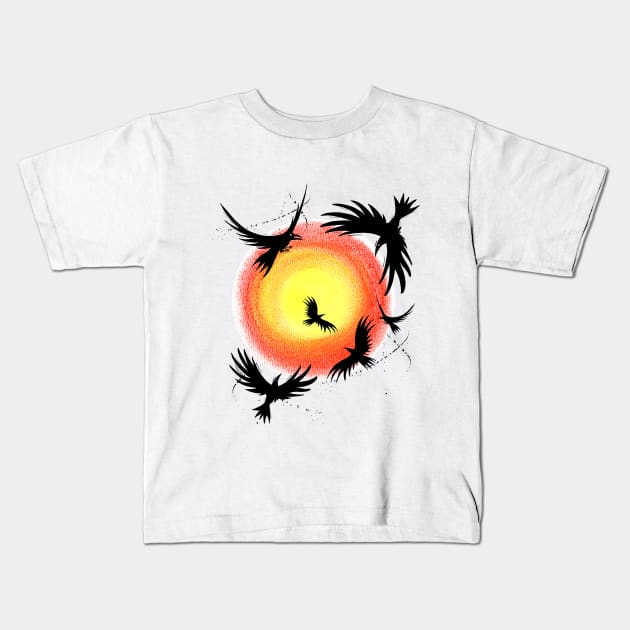 Stone the Crows Kids T-Shirt by Scratch